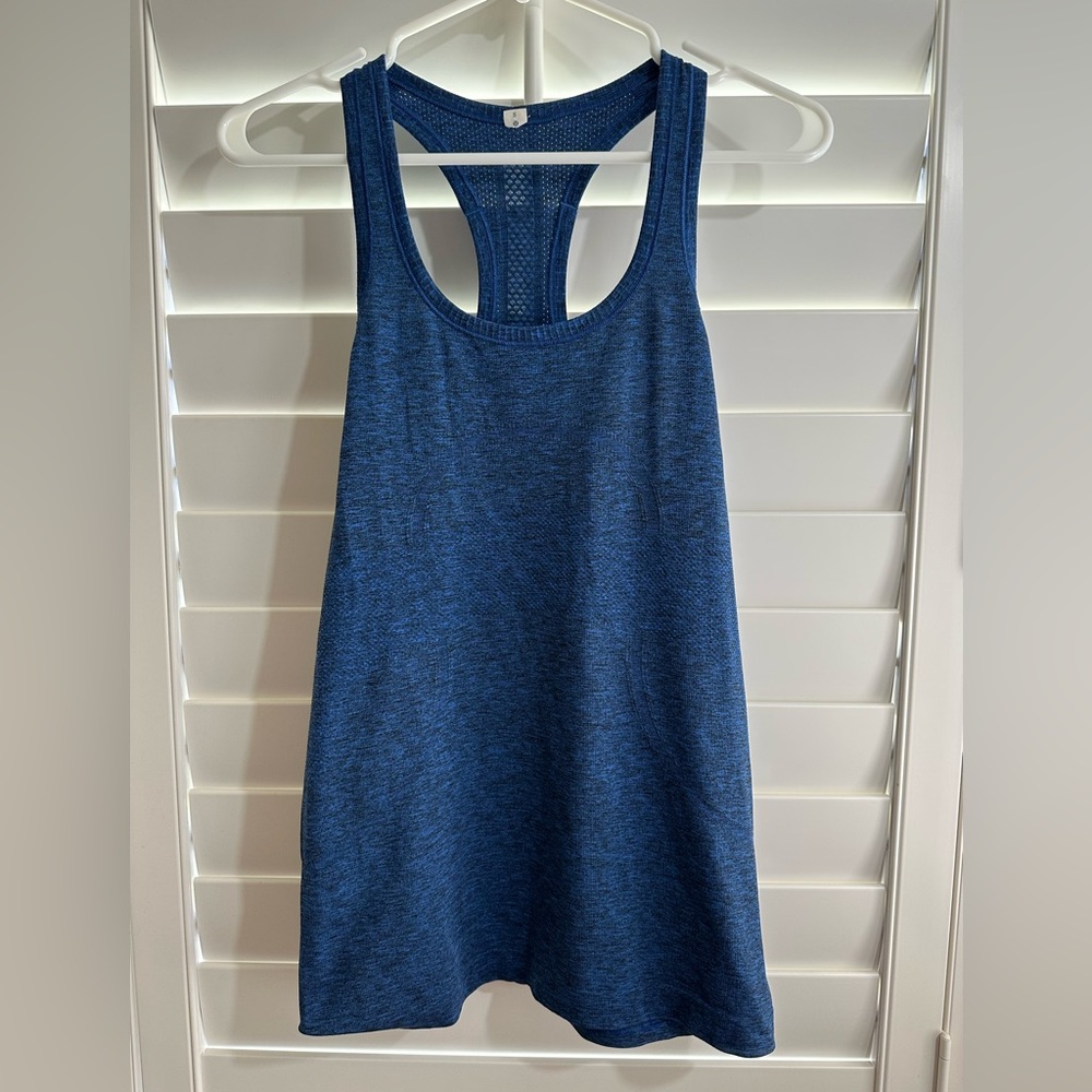 Women’s Blue Racerback Tank Top